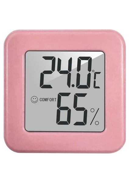 Pembe Yeni Mini Kapalı Termometre LCD Dijital Sıcaklık Odası Higrometre Ölçer Sensörü Nem Ölçer Kapalı Termometre Sıcaklık (Yurt Dışından)