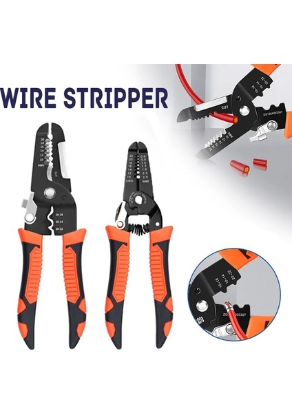 8 Inç Tel Striptizci Kesme Tel Sıyırma Sıkma Pensesi Çok Fonksiyonlu Halka Crimper Elektrikçi Peel Ağ Kablosu Striptizci Aracı (Yurt Dışından) fiyatları