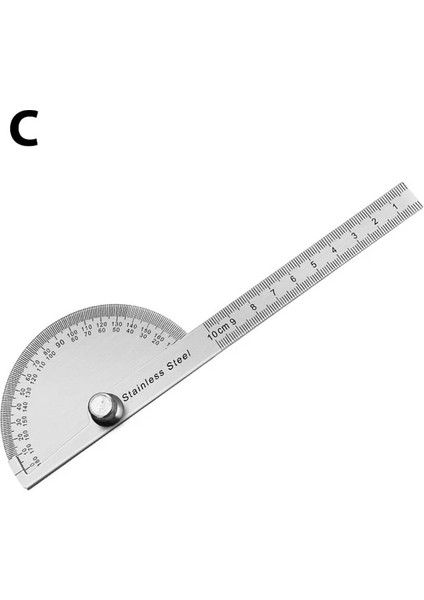 Sarı 180 Derece Iletki Metal Cetvel Açı Ölçer Paslanmaz Çelik Açı Cetvel Açı Ölçer Açı Bulucu Gonyometre Açı Konveyörü (Yurt Dışından)