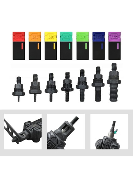 M5 M3-M12 Perçin Somunları Eklemek Düz Kafa Dişli Somun El Perçinleyici Perçinleme Somunu Tabancası Araçları Aksesuarları Somunu Değiştirin Perçin Mandrel (Yurt Dışından) fırsatları