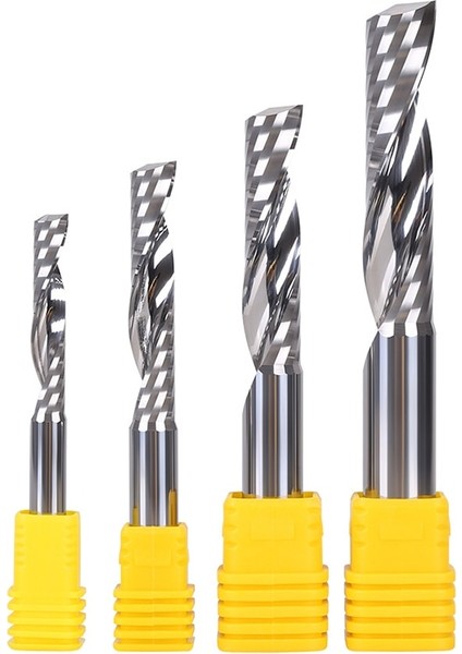 3.175X1.5X8 1 Adet 5A Tek Flüt Up Spiral Kesici Cnc End Mill Karbür Yönlendirici Bit Akrilik Pvc Mdf Freze Kesicisi Aaaaa Kalite (Yurt Dışından)