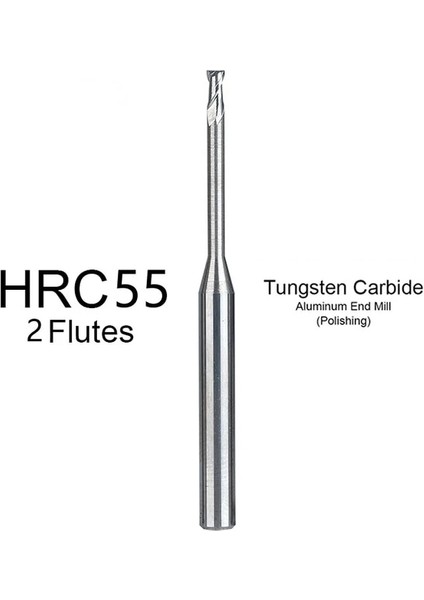 D1.5-L8.0-H04 HRC55 2 Flüt1 Bego 1 Adet HRC55 HRC65 Tungsten Karbür End Mill Metal Freze Kesici Cnc Freze Uçları Torna Işleme Için Uzun Boyunlu Frezeler (Yurt Dışından)