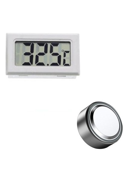 Mini Beyaz Mini LCD Dijital Termometre Higrometre Buzdolabı Dondurucu Test Cihazı Sıcaklık Nem Ölçer Dedektörü Thermograph Pet Oto Araba (Yurt Dışından)