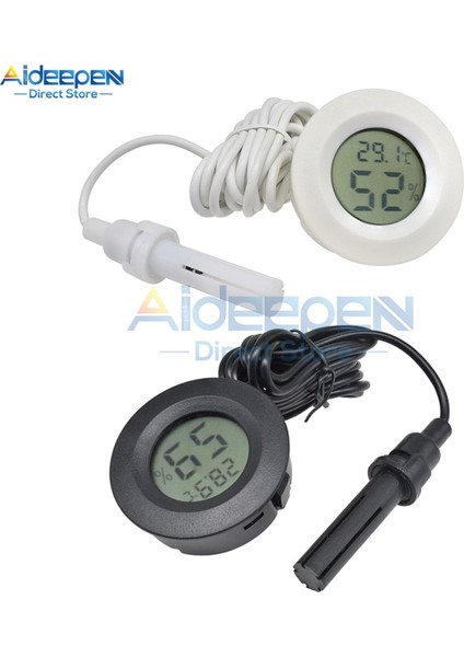 Mini Beyaz Mini LCD Dijital Termometre Higrometre Buzdolabı Dondurucu Test Cihazı Sıcaklık Nem Ölçer Dedektörü Thermograph Pet Oto Araba (Yurt Dışından) modelleri