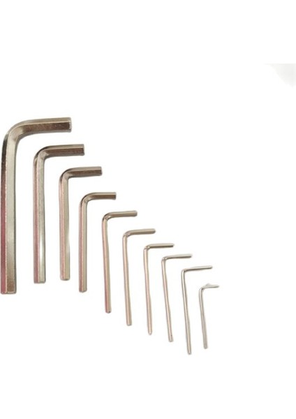 Gümüş 1.5mm 1 Adet Allen Anahtarı L Şekilli Gümüş Siyah Altıgen Altıgen Anahtar Allen Anahtarı 0.9mm 1.27MM 1.5mm 2mm 2.5mm 3mm 4mm 5mm 6mm 8mm (Yurt Dışından)