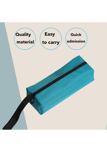 Mavi L-300X100X101MM 1 Adet El Alet Çantası Küçük Vidalar Çivi Matkap Ucu Metal Parçalar Alet Çantası Su Geçirmez Kanvas Alet Çantası Organizatör (Yurt Dışından)