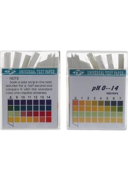 Beyaz 100 Şerit 0-14 Ph Alkali Asit Göstergesi Kağıt Su Tükürük Turnusol Test Kiti Dropshopping (Yurt Dışından) indirimleri