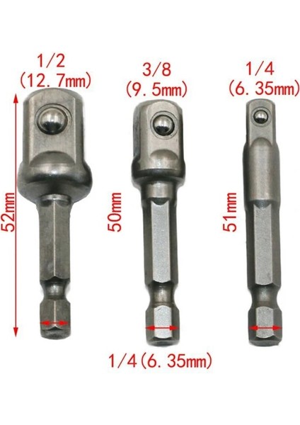 3 Adet 14 Adet Hex Soket Kol Nozulları Somun Sürücü Seti Güç Somun Sürücü Tornavida Uçları Aracı Set Lokma Anahtar Kafa Adaptörü Kafaları Için (Yurt Dışından)