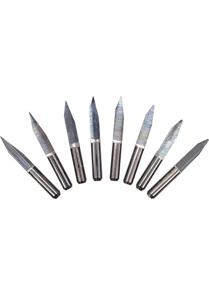 DEGREE40-0.5 10 Adet 10/15/20/25 Derece 3.175 1/8 Pcb Gravür Ucu V Shap Ucu End Mill Tungsten Karbür Pcb 3D Freze Kesicisi (Yurt Dışından) fiyatları