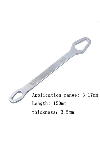 Evrensel Torx Anahtarı Tahtası Ayarlanabilir 8-22MM Çift Kafalı Torx Anahtarı Kendiliğinden Sıkılan Anahtar Çok Amaçlı Ayarlanabilir Anahtar (Yurt Dışından)