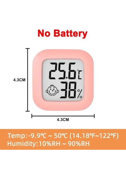 Pembe Mini LCD Dijital Termometre Higrometre Kapalı Oda Elektronik Sıcaklık Nem Ölçer Sensörü Ölçer Hava Istasyonu Ev Için (Yurt Dışından)