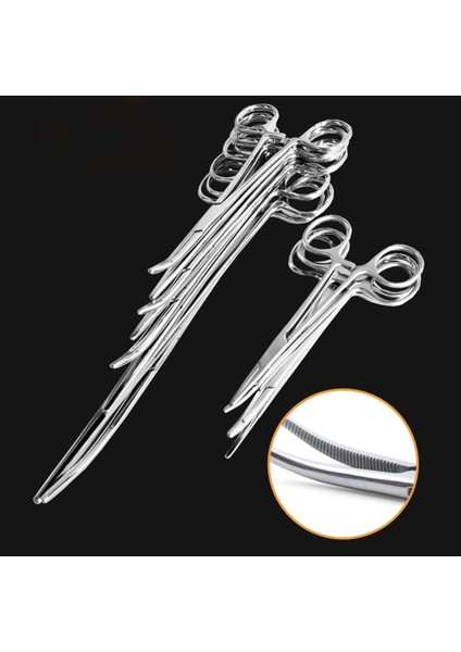 Bükülmüş Burun Pensesi 12.5cm 12.5/14/16/18/20CM Bükülmüş Burun/düz Kavisli Paslanmaz Çelik Kilitleme Dirsek Makas Pense Hemostatik Forseps Kelepçe Pensesi (Yurt Dışından) fiyatları