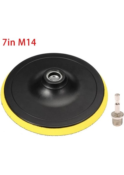 7in M14 3/4/5 Inç Destek Pedi Araba Parlatıcı Kaput Açı Öğütücü Tekerlek Sander Disk Otomatik Parlatma 10/14MM Kendinden Yapışkanlı Destek Pedi (Yurt Dışından)