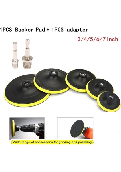 7in M14 3/4/5 Inç Destek Pedi Araba Parlatıcı Kaput Açı Öğütücü Tekerlek Sander Disk Otomatik Parlatma 10/14MM Kendinden Yapışkanlı Destek Pedi (Yurt Dışından) modelleri