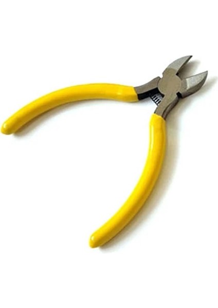 H Petpig 5 Inç Mini Tel Kesici Pense Manuel Çapraz Pense Ev Küçük Kavisli Burun Düz Pense Karbon Çelik Alet Ahşap (Yurt Dışından)