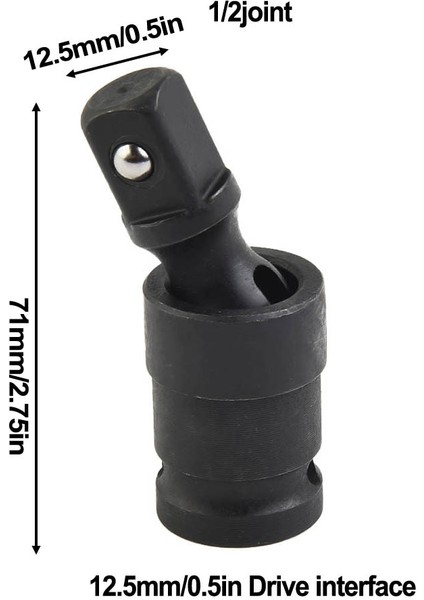 Evrensel 360 Derece Pnömatik Döner Bağlantı Hava Etkisi Wobble Soket Adaptörü El Aracı 1/2 Inç Darbeli Sürücü Dönüştürücü (Yurt Dışından) fırsatları