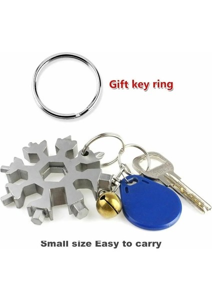 Kalın 18'i 1 Arada Paslanmaz Çelik Kar Taneleri Çok Amaçlı Alet Herramienta 18 En 1 Çok Fonksiyonlu Alet Copo De Nieve Llave Multiusos (Yurt Dışından) fiyatları