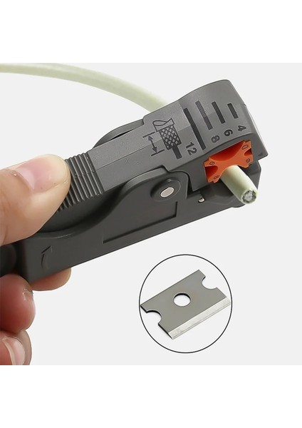Siyah Çok Fonksiyonlu Elektrikli Sıyırma Bıçağı Pense Araçları Koaksiyel Kablo Tel Pense Kesici Striper Utp/stp RG59 Rg6 Rg7 RG11 (Yurt Dışından) fırsatları