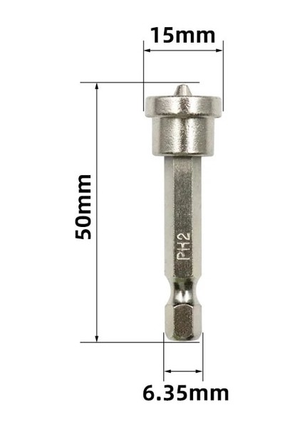 50MM 1/4 "kelebek Cıvata Lokma Anahtar Hex Shank Soket Adaptör Somunu Güç Aracı Için Oluklu Tornavida Ağaç Işleme Konumlandırma Bit (Yurt Dışından)