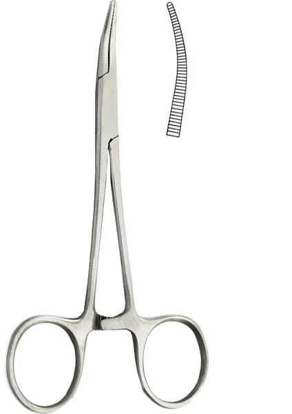 Düz 12.5 cm Paslanmaz Çelik Kavisli Uç ve Düz Uçlu Forseps Kilitleme Kelepçesi Hemostatik Forseps Arteriyel Forseps Kelepçe Balık Oltası Pense (Yurt Dışından) modelleri