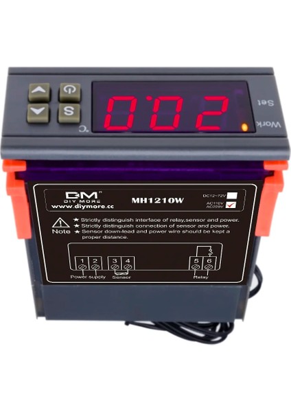 DC12V MH1210W DC12V /24V Sıcaklık Kontrol Cihazı AC90-250V 10A 220V Sensörlü Termostat Regülatörü -50~110C Isıtma Soğutma Kontrolü (Yurt Dışından) fırsatları