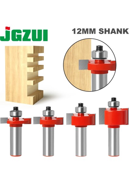 12X22X12.7 1 Adet 12MM Shank Rabbeting Bit Rulmanlar ile Ağaç Işleme Aleti T Tipi Rulmanlar Ahşap Freze Kesicisi Freze Uçları Ahşap 12MM (Yurt Dışından) fiyatları