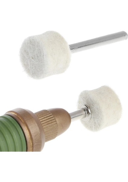 B-75MM 50 Adet 13/25MM Yün Keçe Parlatma Parlatma Taşı Taşlama Pedi + 4 Adet 3.15 mm Saplar (Yurt Dışından) fiyatları