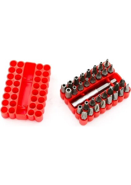 Hollow Binoax Güvenlik Kurcalamaya Dayanıklı Bit Seti 33 Adet Torq Torx Hex Yıldız Anahtarı Üç Kanatlı Screwdriv Manyetik Tutucu (Yurt Dışından)
