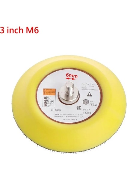 3 Inç(M8) En Yeni En Kaliteli 2021ER Matkap Ataşmanlı Dayanıklı Zımparalama Kanca Döngü Pedi Parlatma Destek Diski 2" 3" 5" 6m (Yurt Dışından) fırsatları