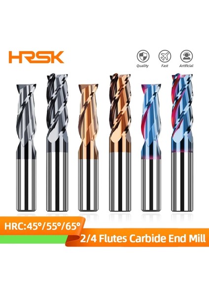 D1.5XD4X50L 1 Adet HRC55 4f HRC55 4 Flüt Alaşım Tungsten Çelik Freze Karbür Parmak Frezeler Kesici Kesme Aleti Cnc Işleme Kaplama Düz Uçlu Değirmen (Yurt Dışından)