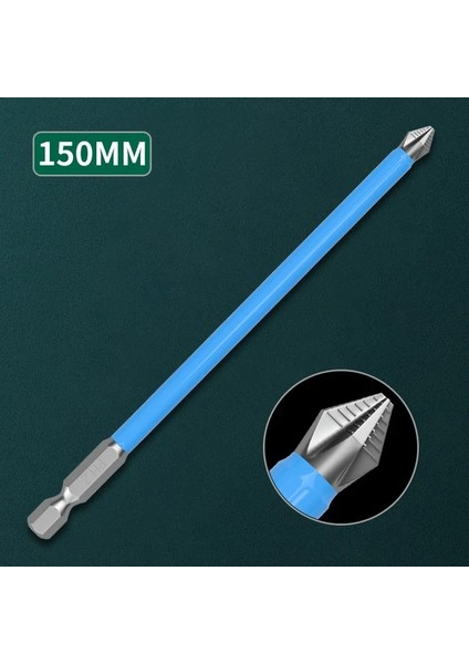 150MM 50/65/90/150MM Ph2 Çapraz Bit Matkap Kafası Tornavida Uçları El Aletleri Kaymaz Elektrikli Hex Shank Manyetik Tornavida Matkap Ucu (Yurt Dışından)