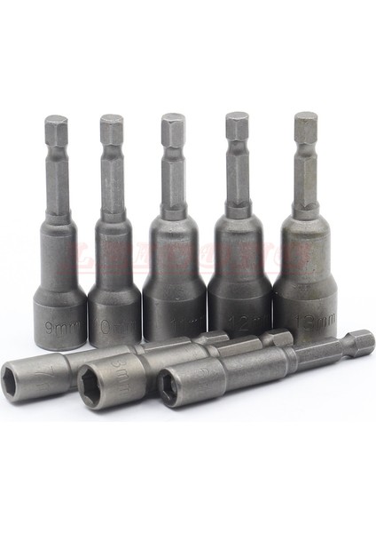 5mm x 65MM 1 Adet Manyetik Darbe Somun Sürücü Soket Metrik 5mm ~ 19MM Darbe Sınıf Somun Ayarlayıcılar 6.35MM Hex Shank Matkap Ucu Adaptörü (Yurt Dışından)