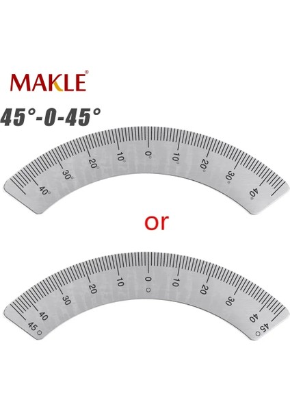 Harf Makle Açıölçer Freze Makinası Parçası - Açı Plakası Cetvel 45 Derece Açı Yayı Ölçme Ölçme Aletleri Kumpas (Yurt Dışından)