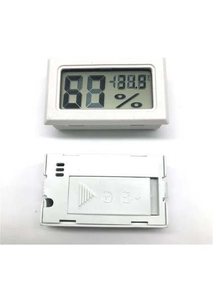 Sıcaklık Nem Beyaz Mini Dijital LCD Kapalı Uygun Sıcaklık Sensörü Nem Ölçer Termometre Higrometre Ölçer Kablo Olmadan (Yurt Dışından)