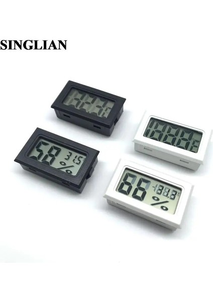 Sıcaklık Nem Beyaz Mini Dijital LCD Kapalı Uygun Sıcaklık Sensörü Nem Ölçer Termometre Higrometre Ölçer Kablo Olmadan (Yurt Dışından) modelleri