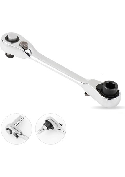 Stil 1 Mini 1/4 Inç Çift Uçlu Hızlı Soket Cırcır Anahtarı Çubuk Tornavida Bit El Aletleri (Yurt Dışından) modelleri