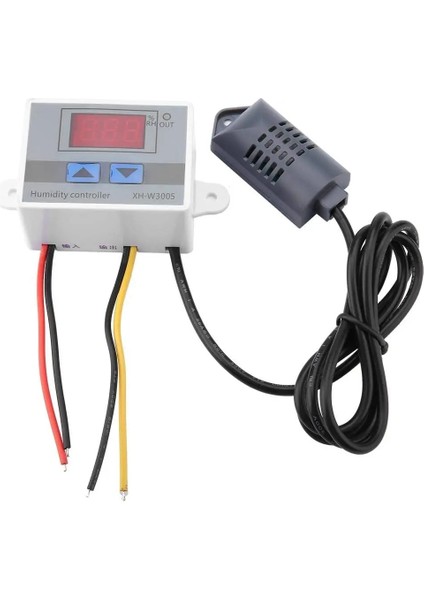 W3005 24V W3005 Humidistat Numarası Nem Ölçer 12V 24V 110V 220V Nem Kontrolü Anahtarlama Regülatörü + Regülatörnem Sensörü (Yurt Dışından)