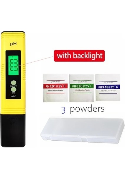 PH03B-BACKLIGHT Mini 0.01 Doğruluk Dijital 0-14 Ph Metre Test Cihazı Su Gıda Akvaryum Yüzme Havuzu Topraksız Su Asitliği Ölçme Cihazı (Yurt Dışından)
