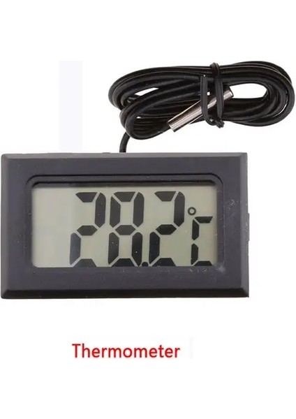 Wired-Black-1 Vastar Mini Dijital LCD Iç Mekan Uygun Sıcaklık Sensörü Nem Ölçer Termometre Higrometre Ölçer (Yurt Dışından)