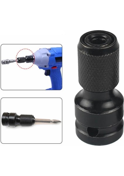 1 Adet 1 Adet Lokma Anahtar Soket Adaptörü Ingiliz Anahtarı Takımı Sürücü Dönüştürücü Darbe Aracı 1/2 Inç Kare 1/4 Inç Altıgen Cırcır Soket (Yurt Dışından)