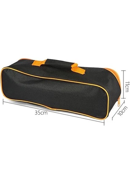 35X10X11CM A Organizatör Saklama Kutusu Dayanıklı Fermuar Kapatma Pratik Elektrikli Süpürge Alet Çantası Aşınmaya Dayanıklı Siyah Taşınabilir Kese Aksesuarı (Yurt Dışından)