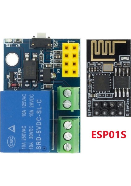 Modülü ile ESP01 ESP8266 Esp-01 ESP-01S 5V Wifi Röle Modülü Şeyler Akıllı Ev Uzaktan Kumanda Anahtarı Telefon App Kablosuz Wıfı Modülü Arduıno Için (Yurt Dışından)