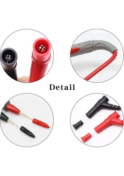 Ac ile 10A Pvc Tel 1 Çift Dijital Multimetre Probu Yumuşak Silikon Tel Iğne Ucu Timsah Klipsli Evrensel Test Uçları LED Test Cihazı Için Multimetro (Yurt Dışından) fırsatları