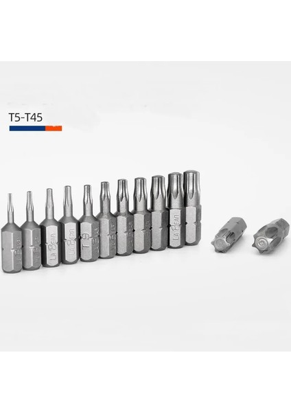 T9 1 Adet 1/4 "manyetik Torx Bit T6 T7 T8 T9 T10 T15 T20 T25 T27 T30 T40 T45 L25MM S2 Çelik Hex Tornavida Uçları 1 Adet (Yurt Dışından) fırsatları