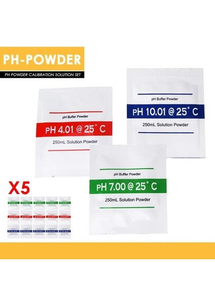 Ph Tozu - 5 Set Ph Elektrot Probu Bnc Konektörü, Ph Ölçer Monitör Kontrol Cihazı Için 300CM Kablo (Yurt Dışından)