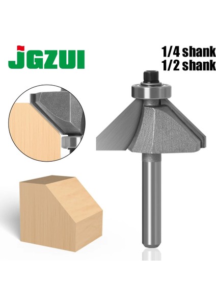 6mm Sap 6.35X7.96 1 Adet 1/4 "1/2" Shank Pah Kesici Freze Uçları Ahşap At Burun Ucu 45 Derece Cnc Ağaç Işleme Aletleri Iki Flüt Freze (Yurt Dışından) fiyatları
