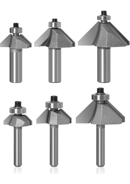 6mm Sap 6.35X7.96 1 Adet 1/4 "1/2" Shank Pah Kesici Freze Uçları Ahşap At Burun Ucu 45 Derece Cnc Ağaç Işleme Aletleri Iki Flüt Freze (Yurt Dışından) modelleri