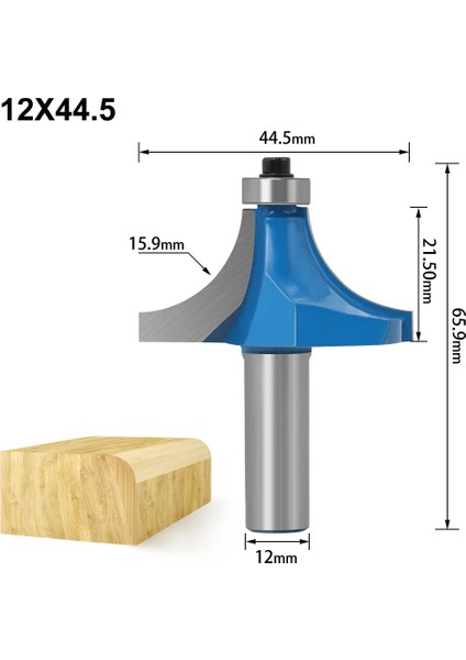 12X25.2XR8 12MM Saplı Köşe Yuvarlak Yönlendirici Bit ile Rulman Freze Kesici Ahşap Ahşap Tungsten Karbür Için (Yurt Dışından) fırsatları