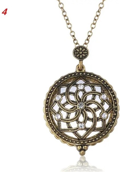 Stil 4 Küçük Handh Vintage Zincir Büyüteç Sıcak Kolye Kolye Arkadaşlar, Yaşlılar ve Akrabalar Için Hediyeler Metal Antika Büyüteç (Yurt Dışından)