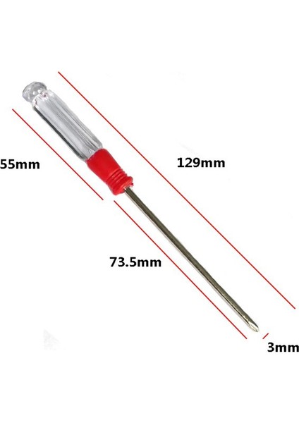 Oluklu Tornavida Küçük Oluklu Çapraz Tornavida 130MM Uzunluk 3mm Kafa Manyetik Tornavida Seti Hassas Kesim Profesyonel El Tornavida (Yurt Dışından)